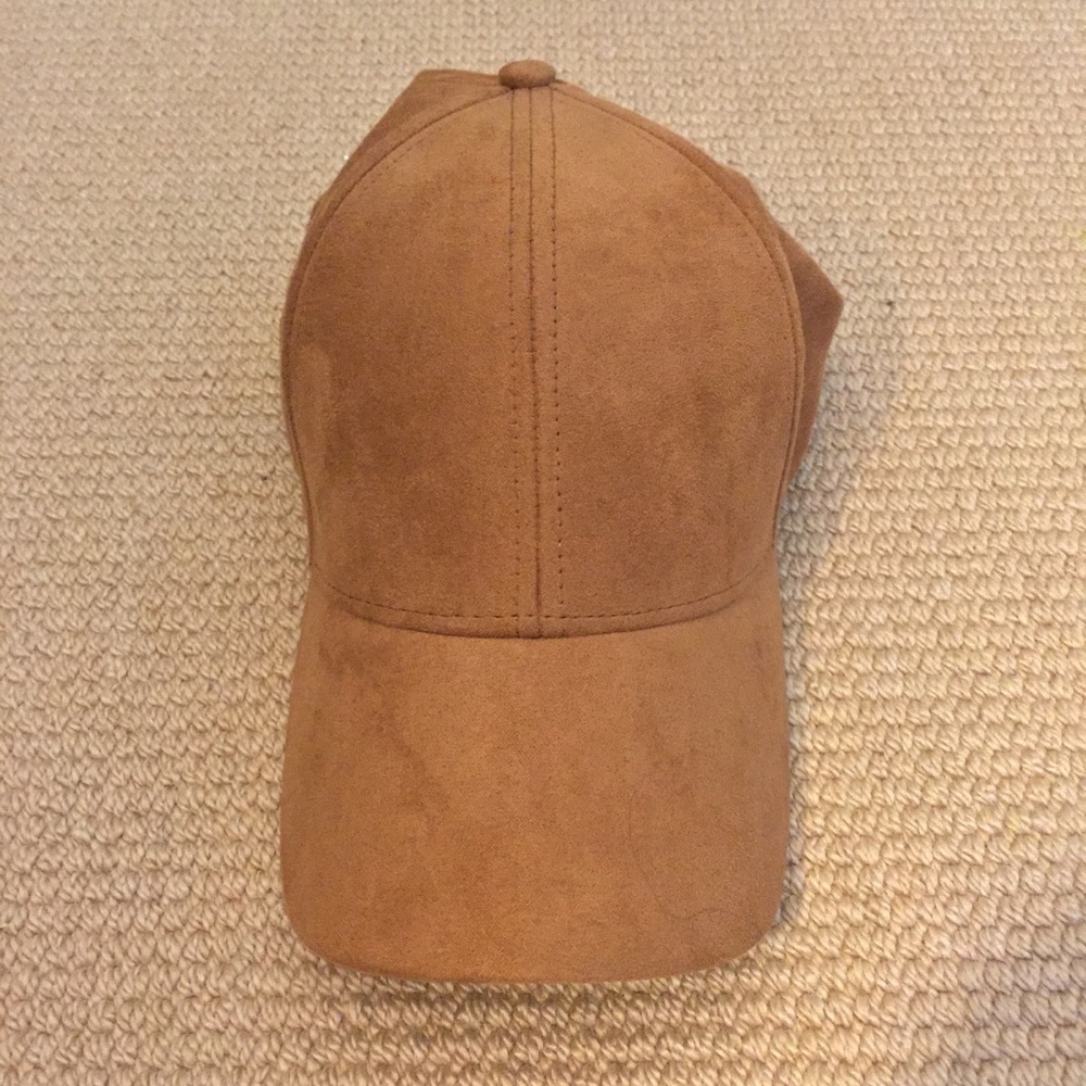 Faux suede hat